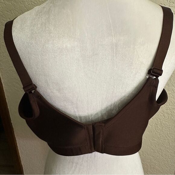 Vanity Fair 42C Beauty Back Back Smoother Full-Figure Wireless Bra 71380 Brown - Picture 7 of 10